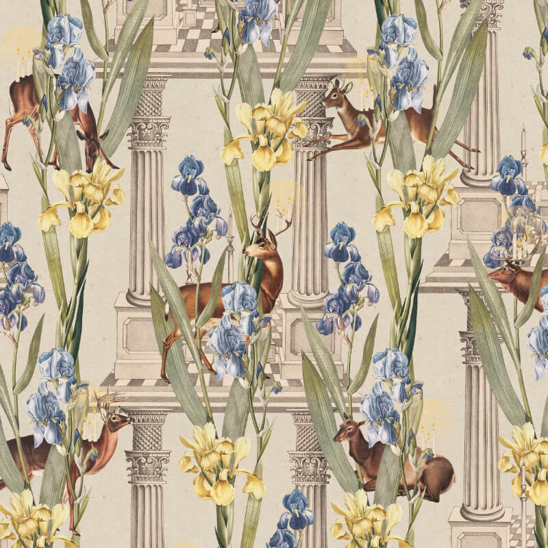 Tapeta beżowa DEER LIGHT By Foxes.