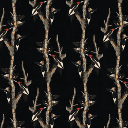 Ciemna czarna tapeta w paski czarne dziecioly byfoxes