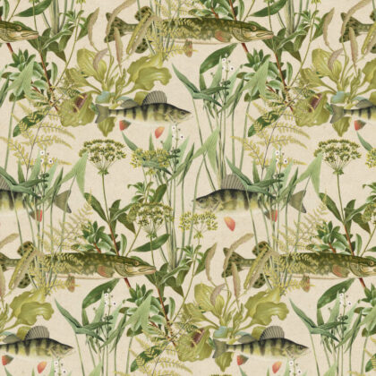 Jasna zielona tapeta szczupak ryby rosliny wodne byfoxes